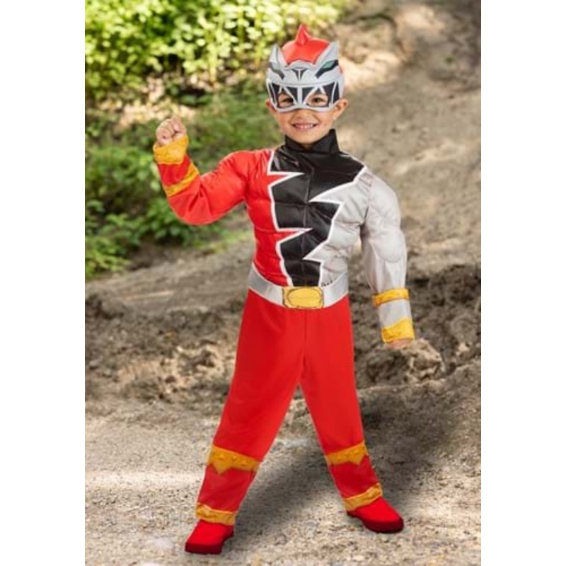 Power Rangers Dino Fury Red Ranger Costume for Toddlers 2T