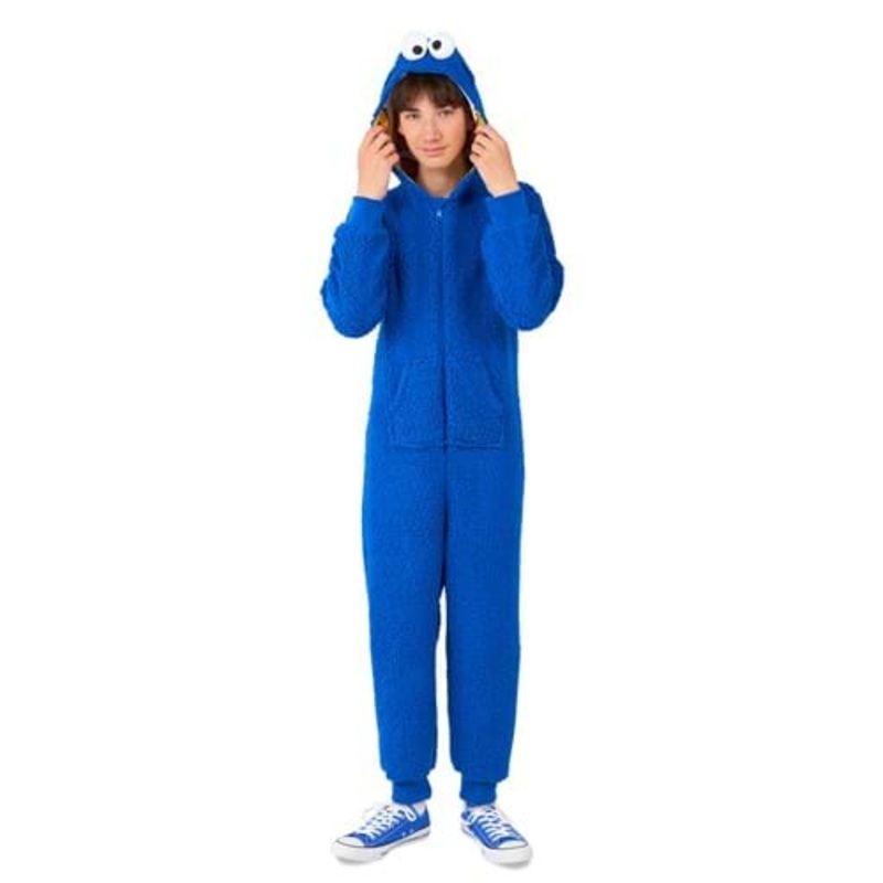 Sesame Street Cookie Monster Costume Onesie for Kids Small