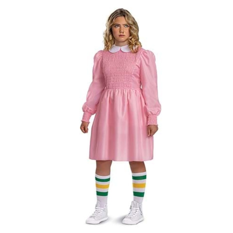 Stranger Things Classic Pink Dress Eleven Tween Costume Size 7/8