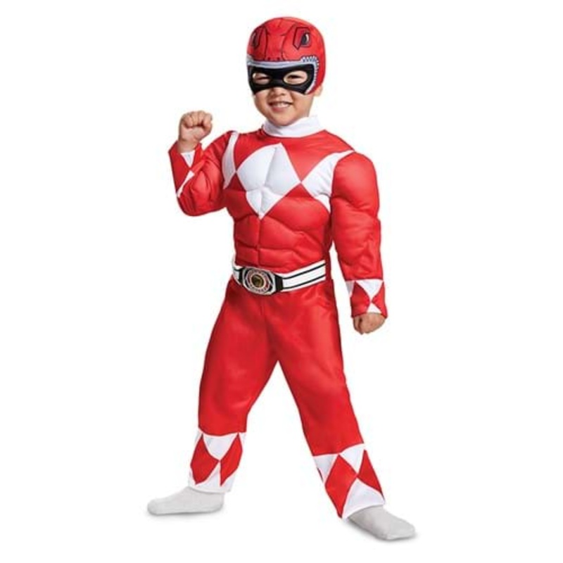 Toddler Power Rangers Red Ranger Muscle Costume 12/18 Months