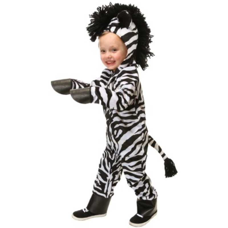 Toddler Wild Zebra Costume 2T