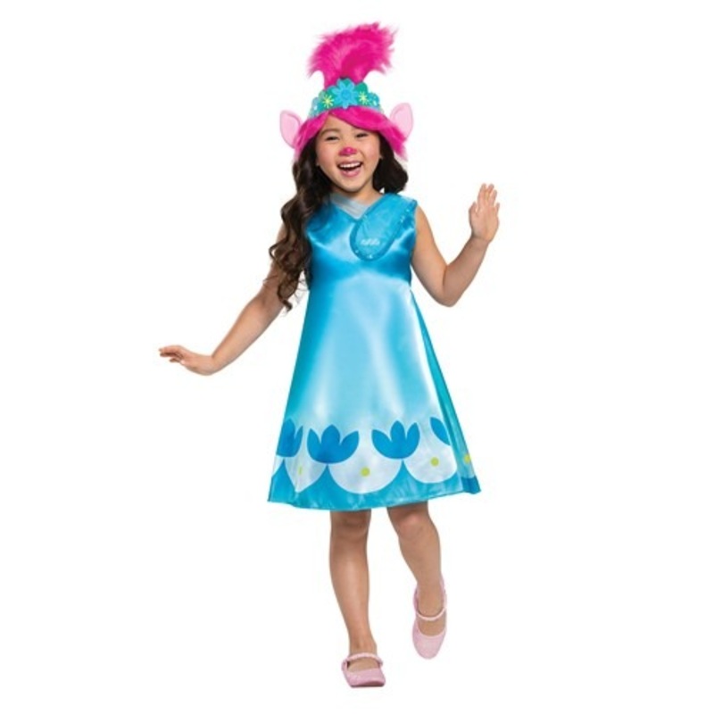 Trolls World Tour Girl's Classic Poppy Costume  3T/4T