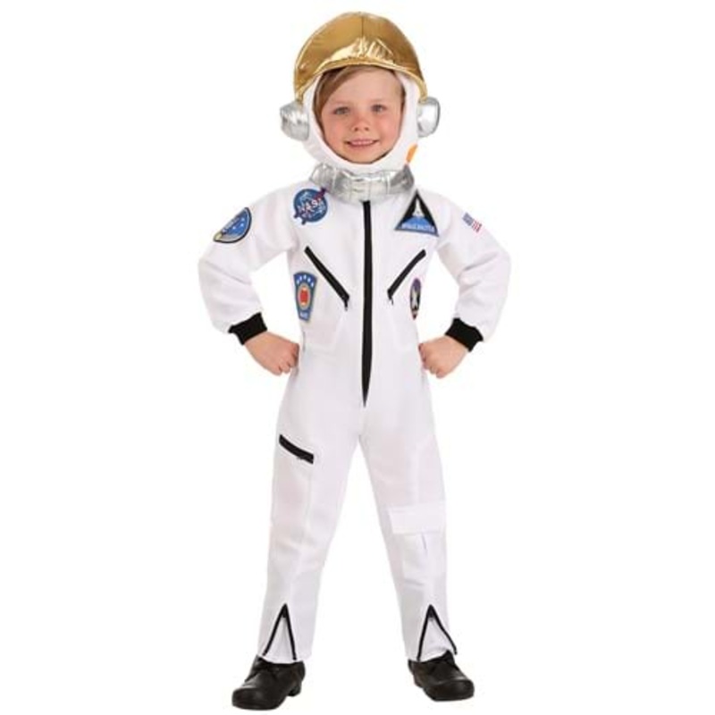 White Astronaut Toddler Jumpsuit Costume 18 Months