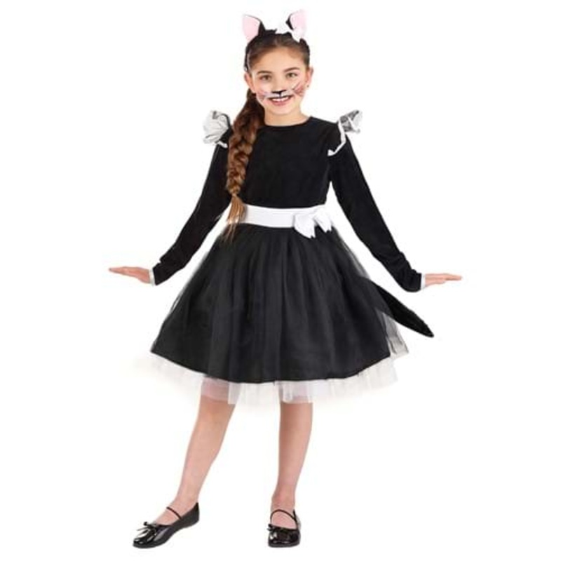 Black Cat Tutu Dress Costume for Girls Small