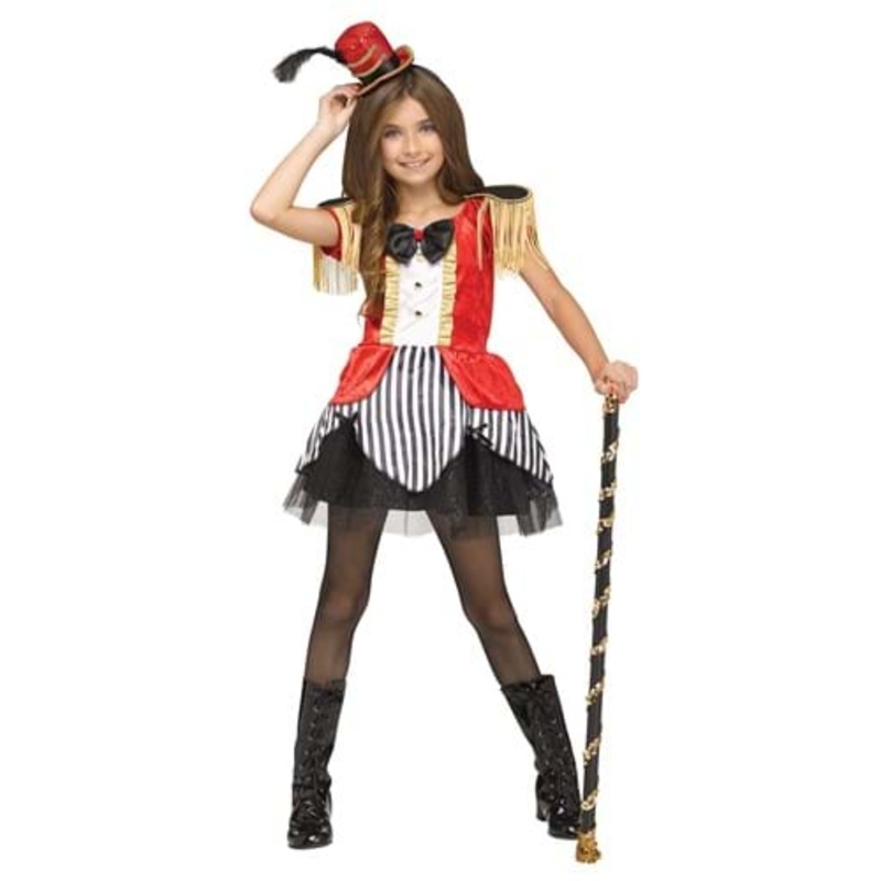 Circus Ringmaster Beauty Girl's Costume Medium