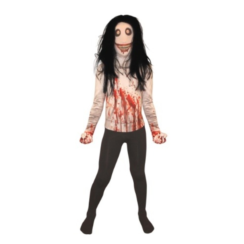 Creepy Killer Morphsuit Costume for Kids Small