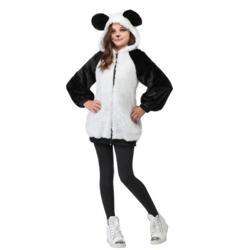 Girl's Panda Hooded Jacket Costume X-Small