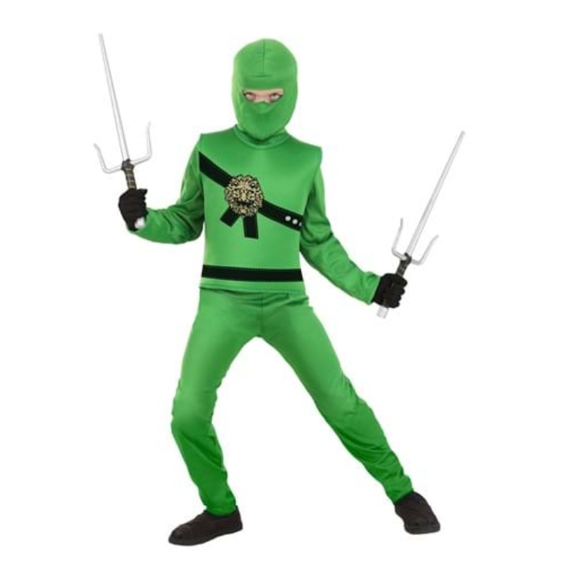 Green Ninja Master Costume for Kids Small
