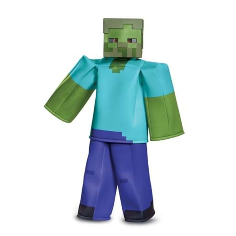 Kid's Minecraft Prestige Zombie Costume Size 4/6