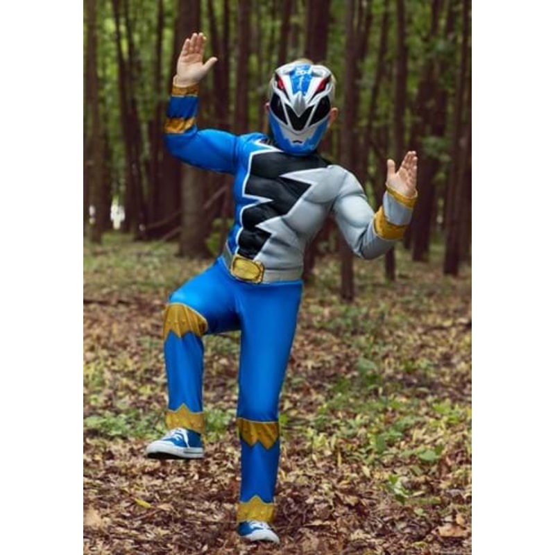 Kid's Power Rangers Dino Fury Blue Ranger Costume Size 7/8