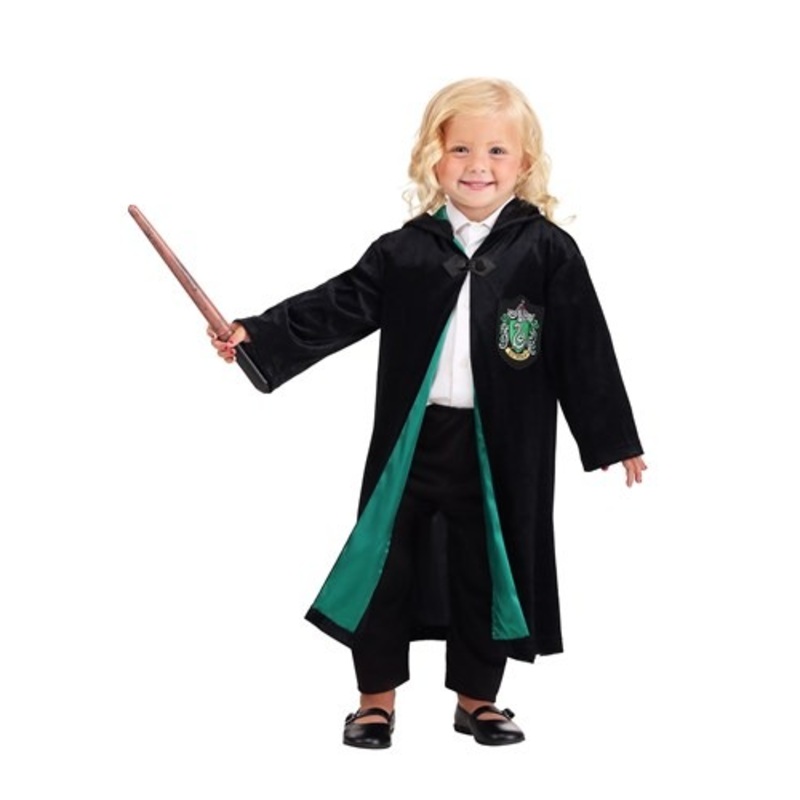 Kids Harry Potter Deluxe Slytherin Robe Costume 2T