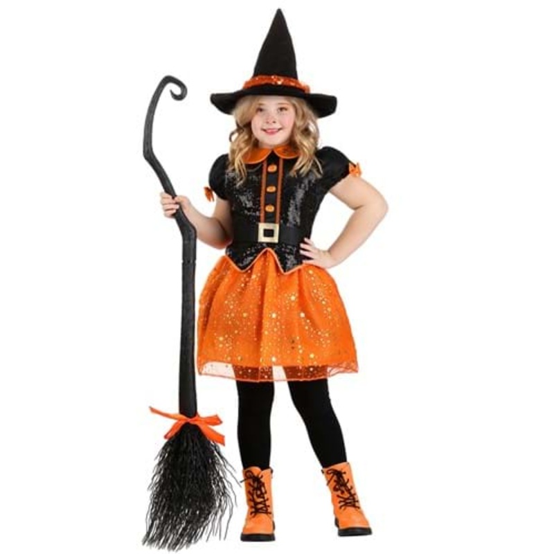 Pumpkin Patch Witch Girl's Costume Small