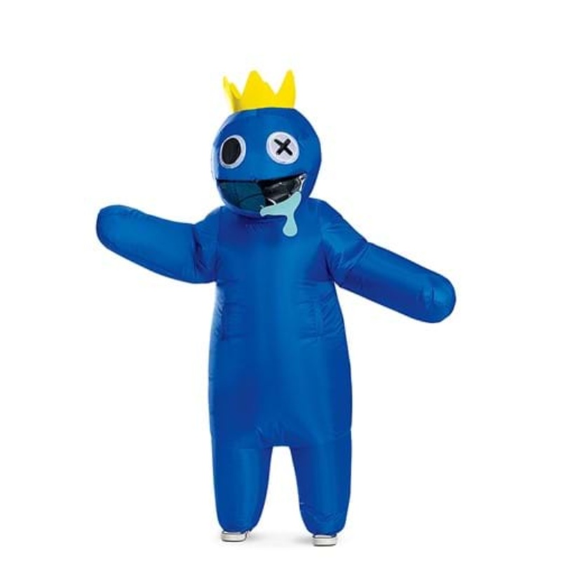 Rainbow Friends Inflatable Blue Costume for Kids Standard