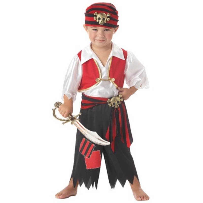 Toddler Ahoy Matey Pirate Costume Toddler Medium (3T-4T)