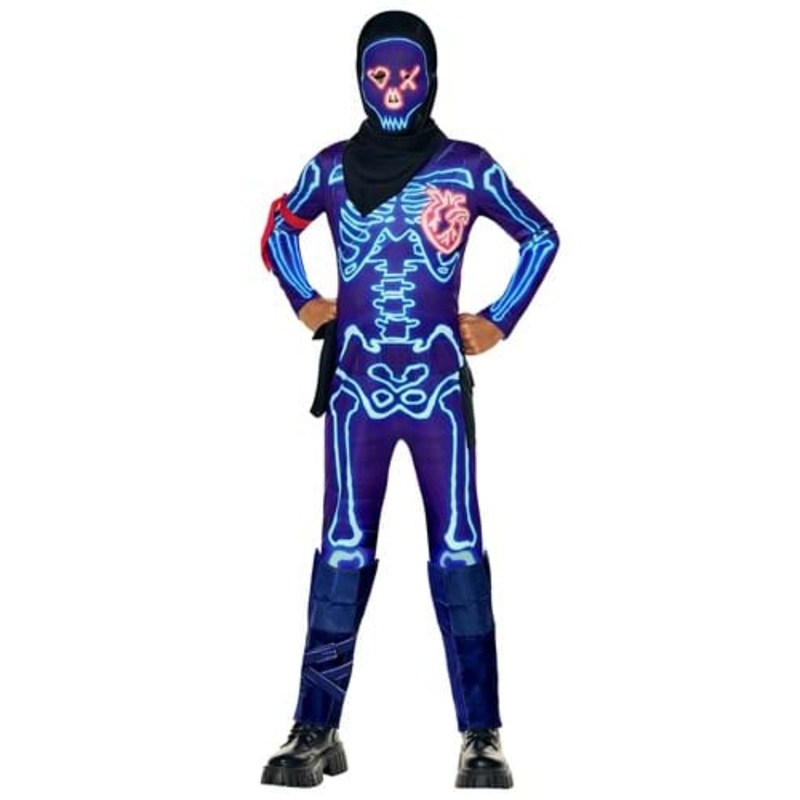 Boy's Fortnite Party Skull Trooper Costume Large