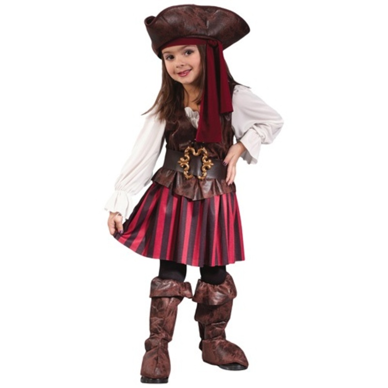 Caribbean Toddler Pirate Girl Costume Small (24 Mos-2T)