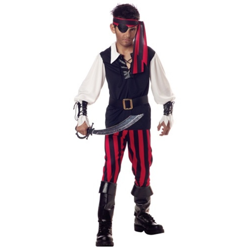 Cutthroat Pirate Costume for Boys X-Small (4-6)