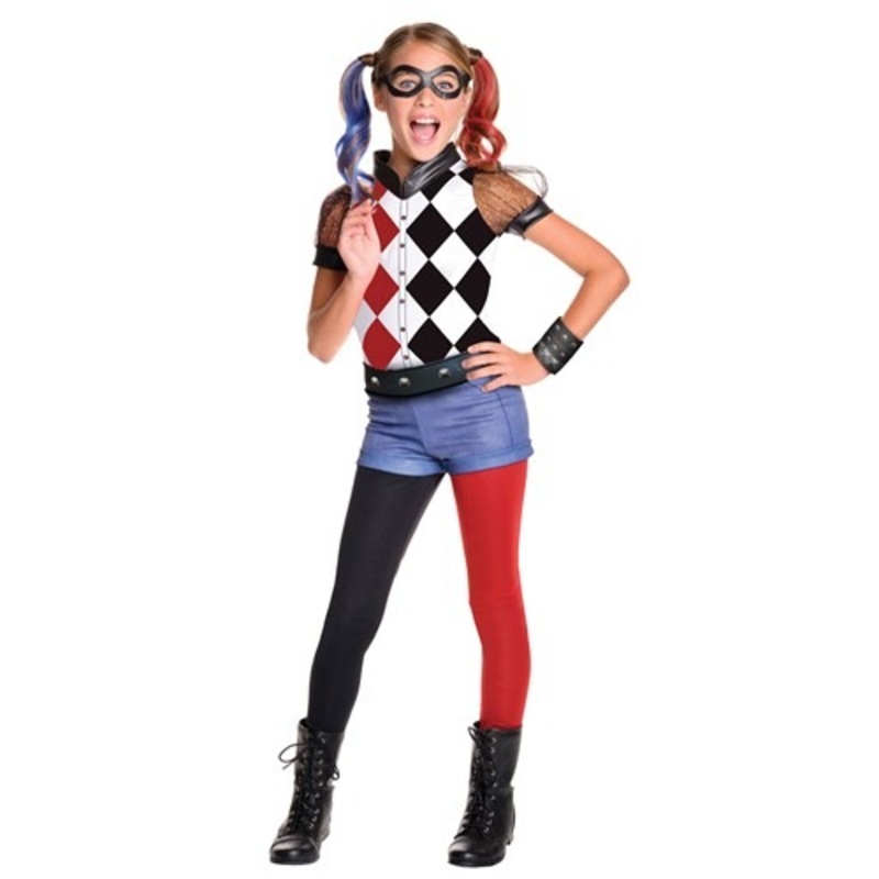 DC Superhero Girls Deluxe Harley Quinn Costume Small