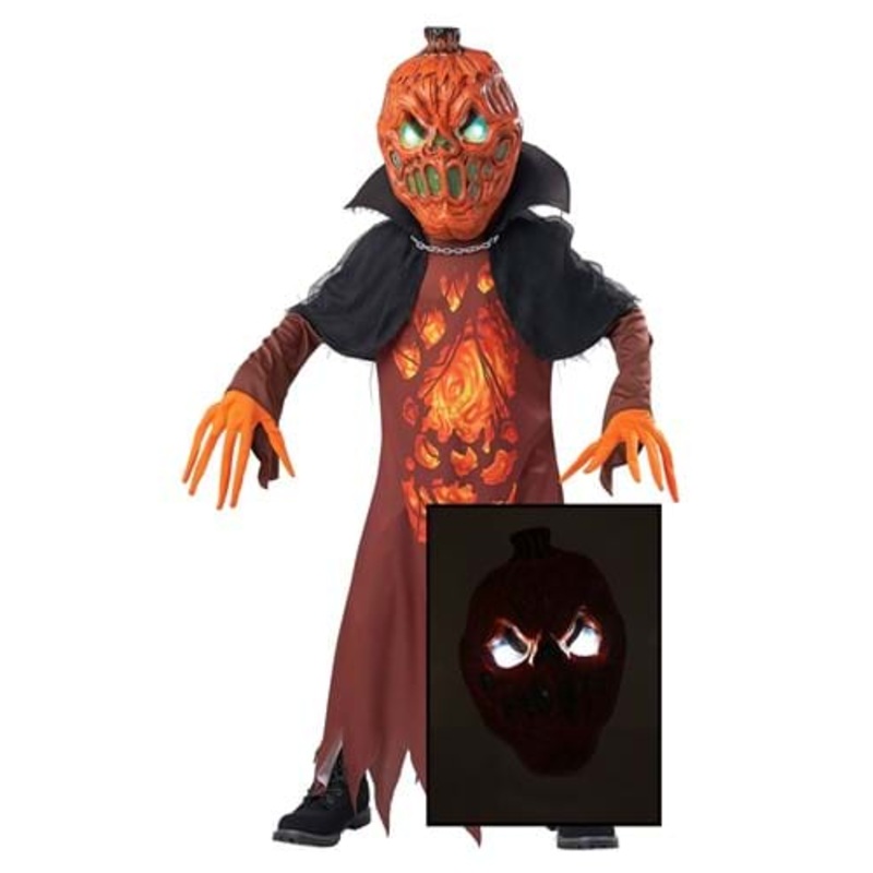 Demon Pumpkin Costume for Kids Small