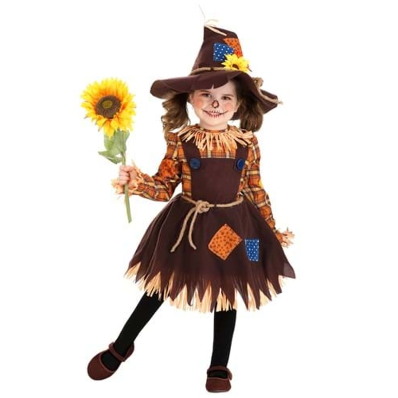 Girl's Sunflower Scarecrow Toddler Costume 18 Months