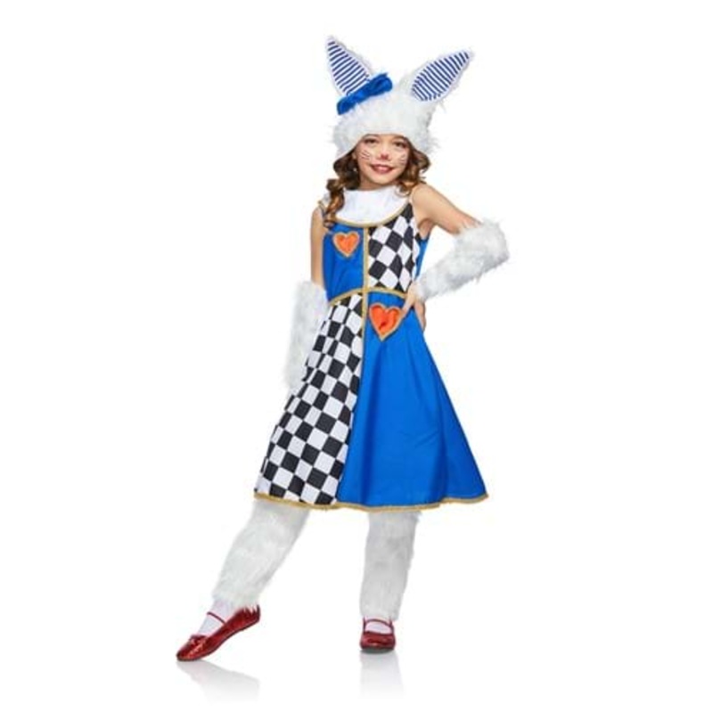 Girl's White Rabbit Deluxe Costume X-Small