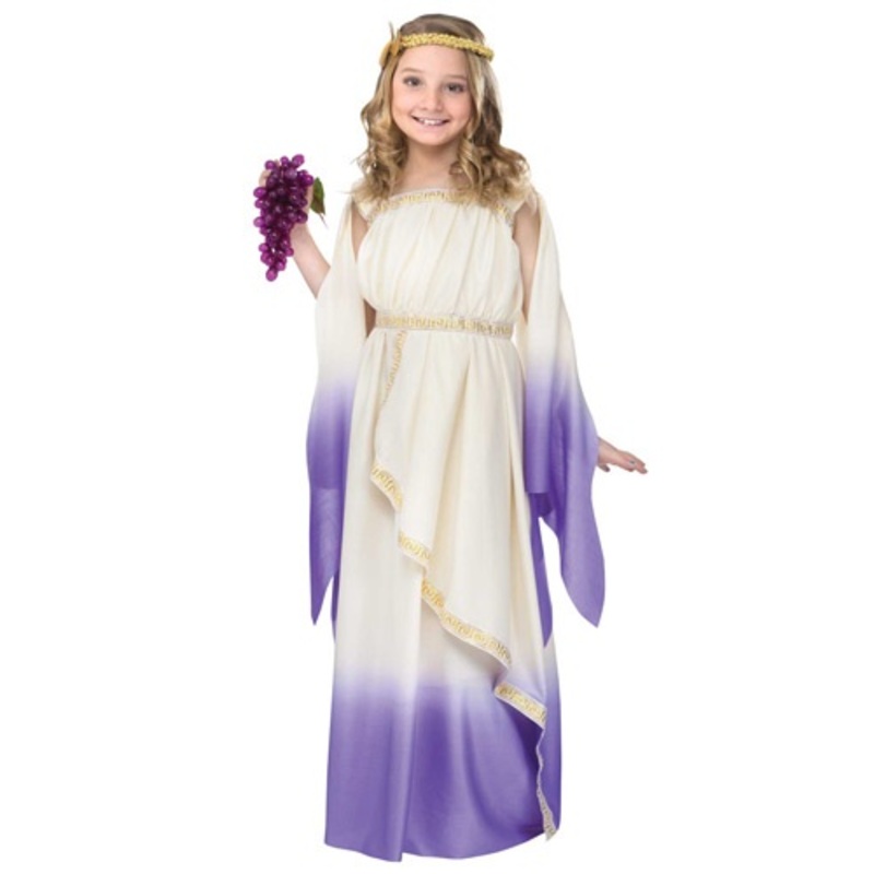 Girls Purple Goddess Costume Small (4-6)