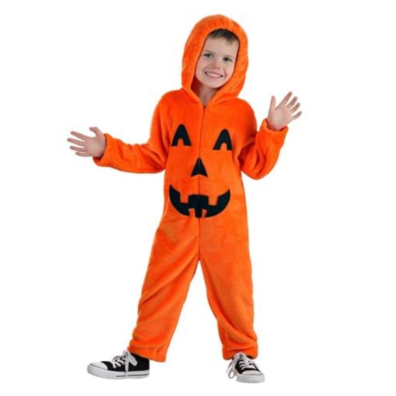 Jack-O-Lantern Toddler Onesie Costume 2T