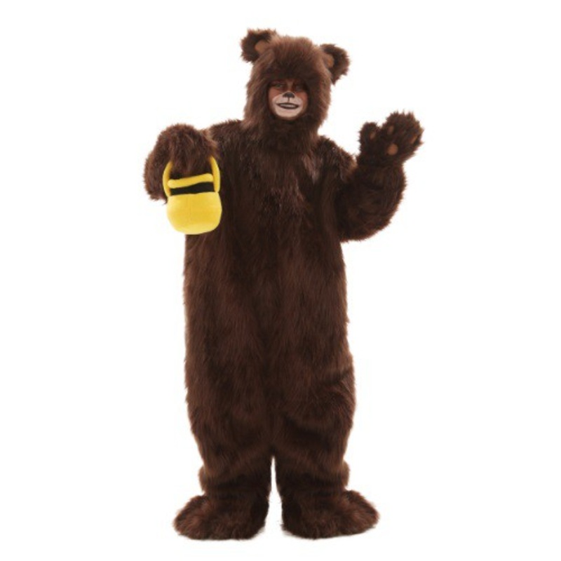 Kid's Deluxe Furry Brown Bear Costume Medium