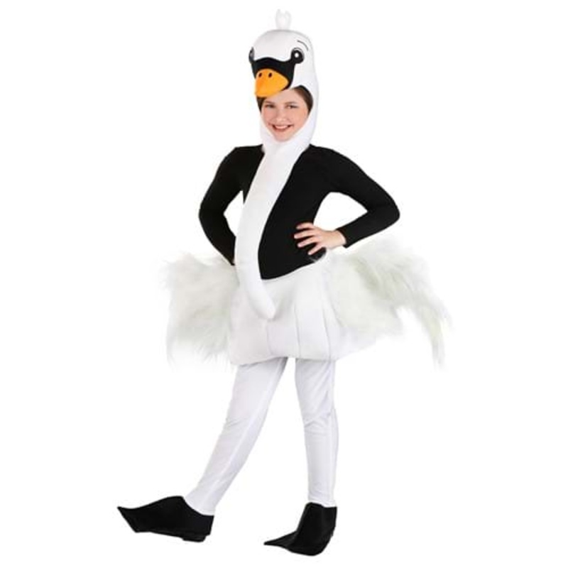 Kid's Elegant Swan Costume Small