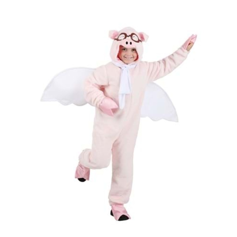 Kids Flying Pig Costume Small