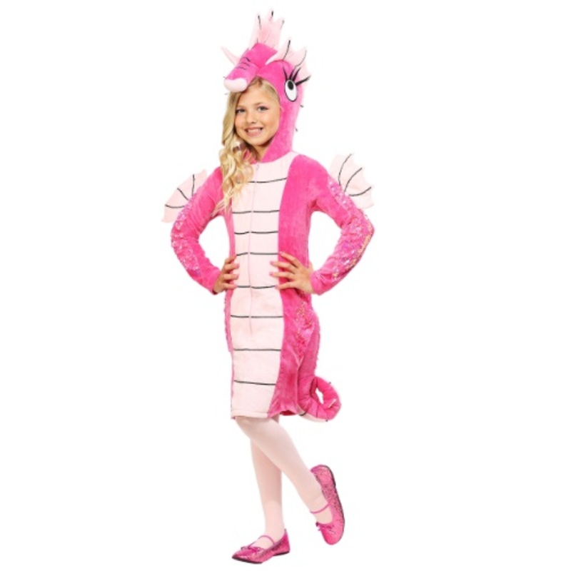 Pink Seahorse Girl's Costume X-Small