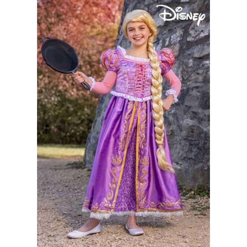 Premium Rapunzel Costume Dress for Girls Small