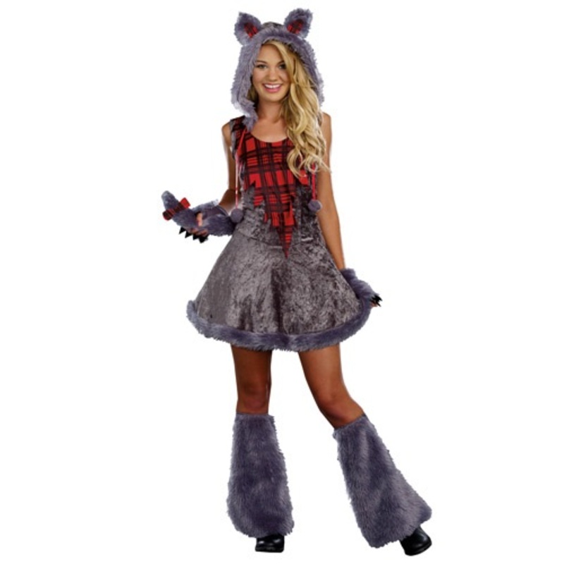 Teen Full Moon Sassy Werewolf Costume XXS