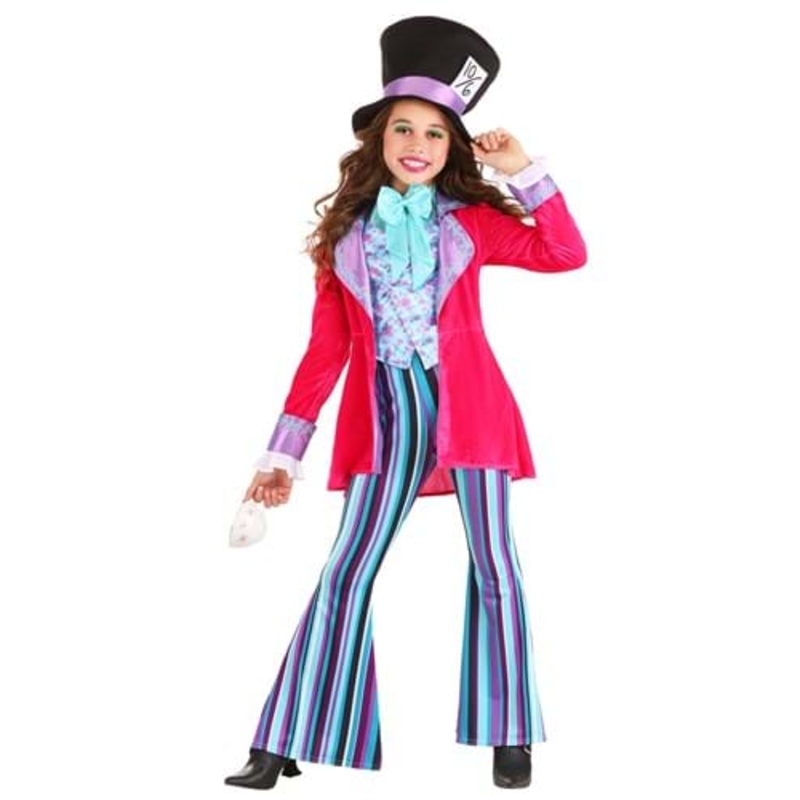 Whimsical Mad Hatter Girl's Costume X-Small