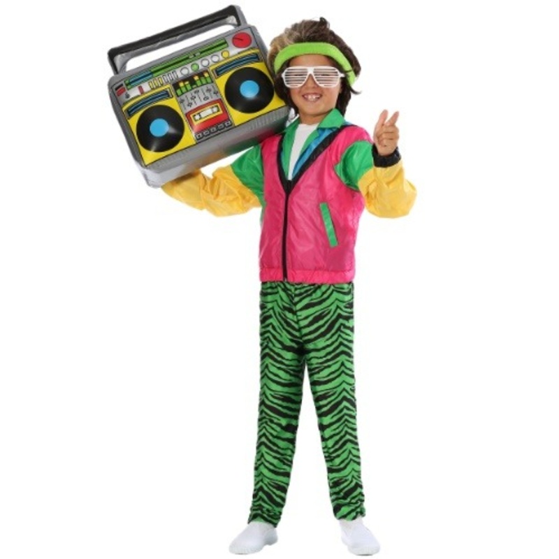Boy's 80s Jock Costume Small