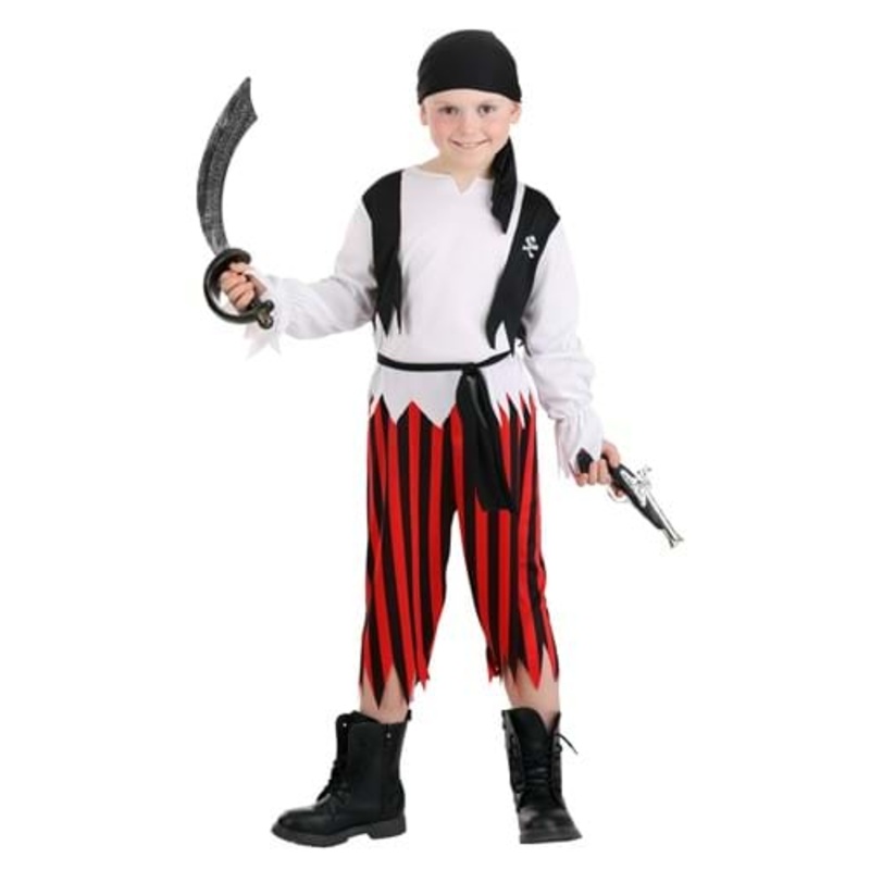 Classic Pirate Costume for Kids Small