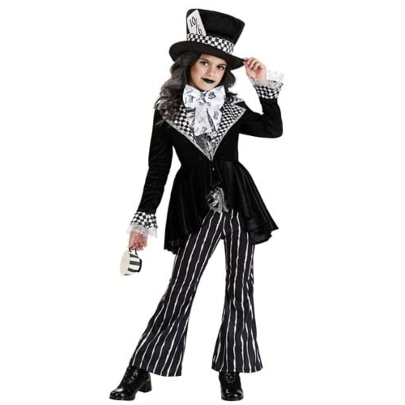 Deluxe Dark Mad Hatter Kid's Costume Small