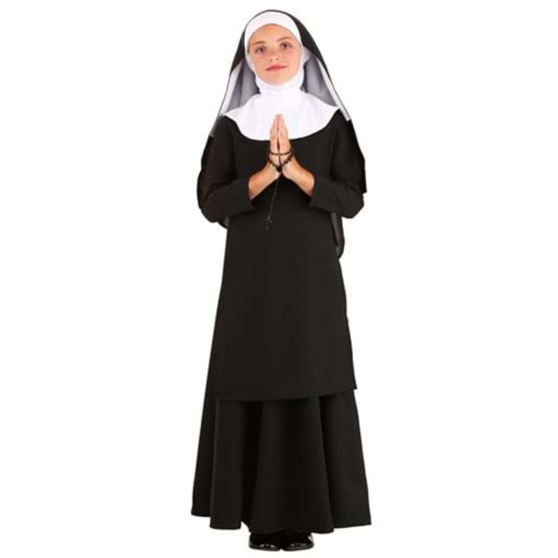 Deluxe Kid's Catholic Nun Costume Small