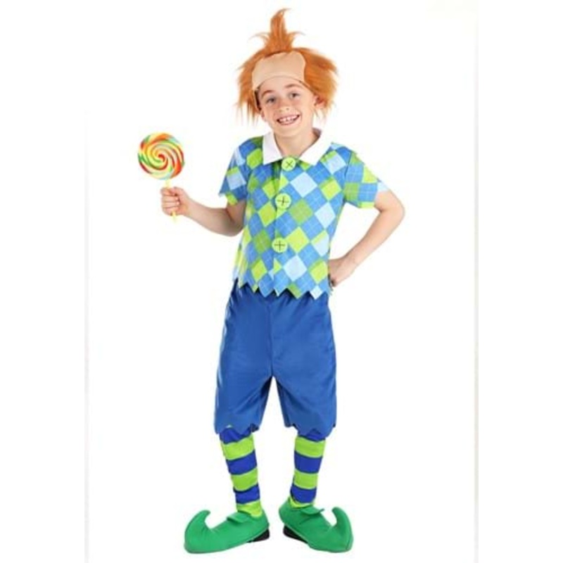 Deluxe Plaid Munchkin Boy's Costume Small
