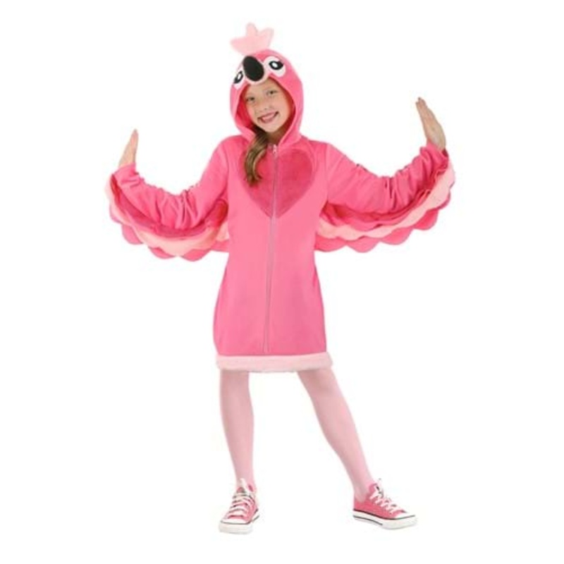 Fancy Flamingo Costume for Girls Large