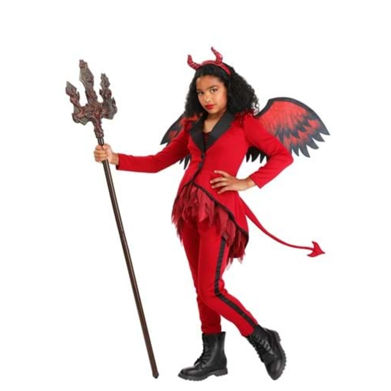 Girl's Dazzling Devil Costume X-Small