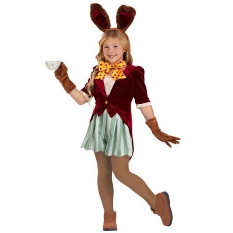 Girl's Trendy March Hare Costume Small
