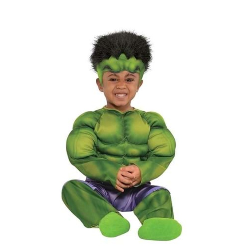 Infant Marvel Green Hulk Costume 18/24 Months