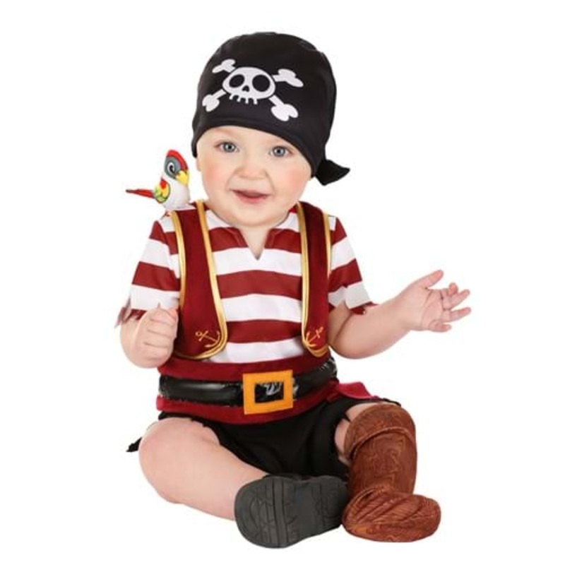 Infant Peg-Legged Pirate Costume for Boys 0/3 Months