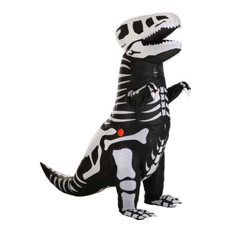Inflatable Skeleton T-Rex Costume for Kids Standard