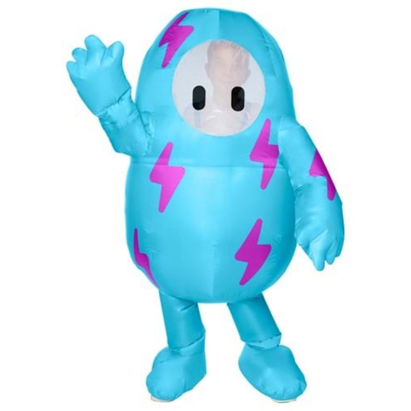 Kid's Inflatable Fall Guys Lightning Blue Costume Standard