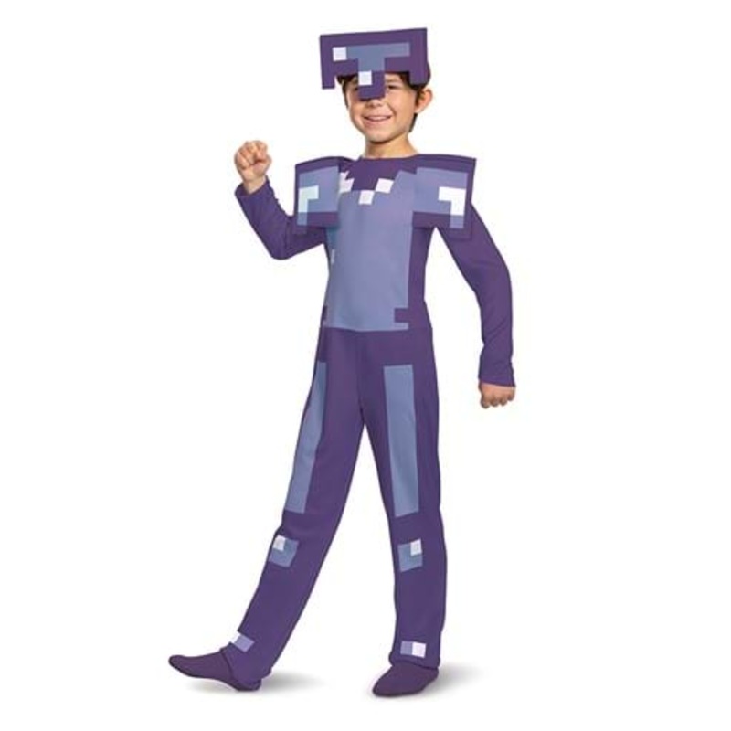 Kid's Minecraft Enchanted Diamond Armor Classic Costume Size 4/6