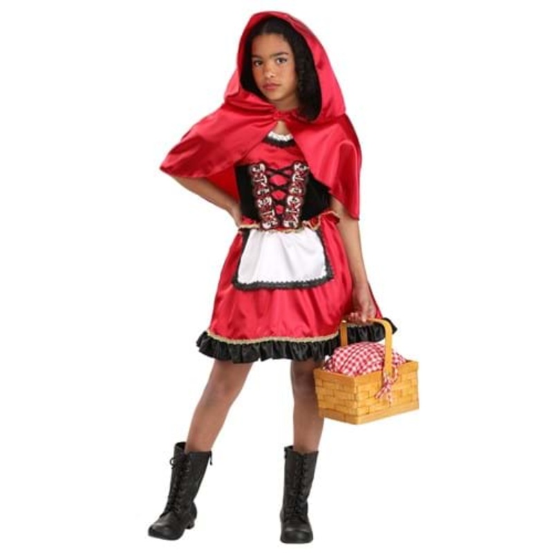 Little Miss Red Riding Hood Costume Dress for Girls Small