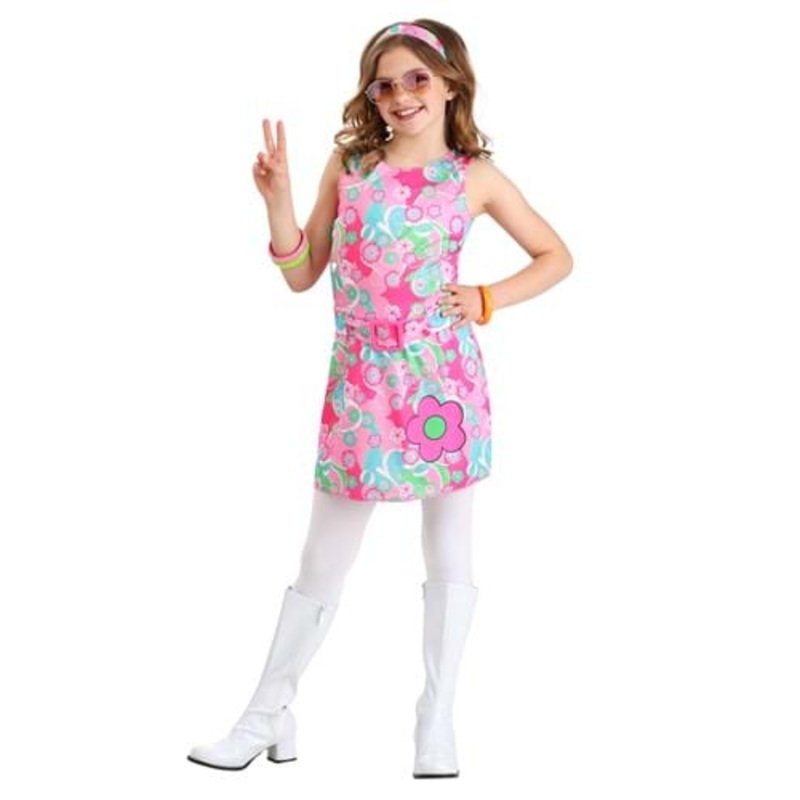 Mod Groovy GoGo Cutie Costume Dress for Girls Small