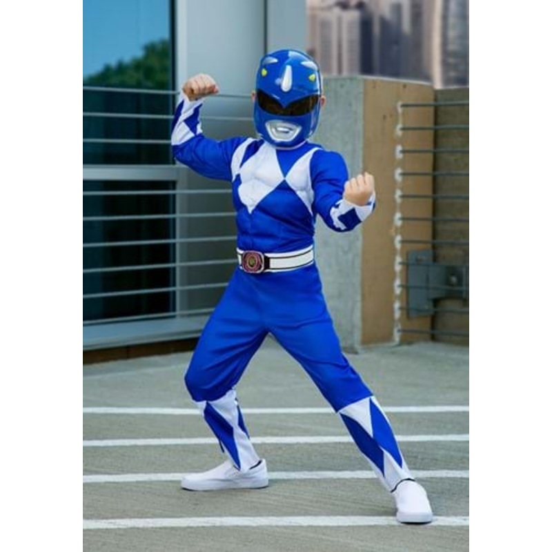 Power Rangers Boy's Blue Ranger Costume Size 4/6